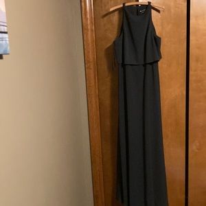 Dark green maxi dress